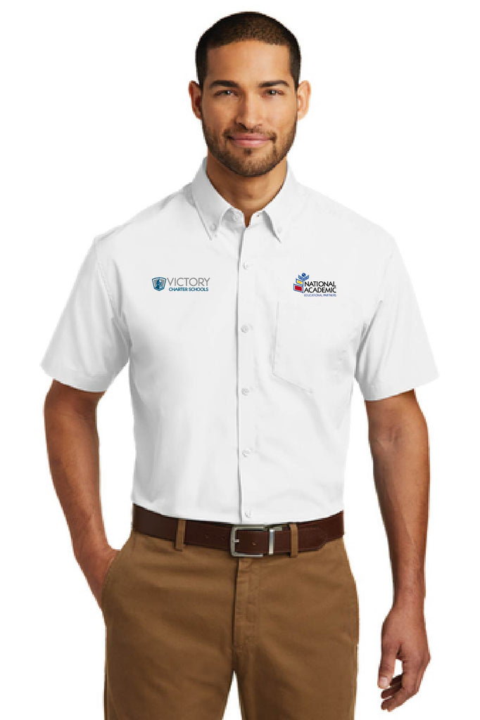 Adult Sizes - Men's Short Sleeve Teacher T-Shirt - Victory Charter Sch Victory Charter School 6-12 Adult Sizes - Men's Short Sleeve Teacher T-Shirt - Victory Charter Sch Victory Charter School 6-12