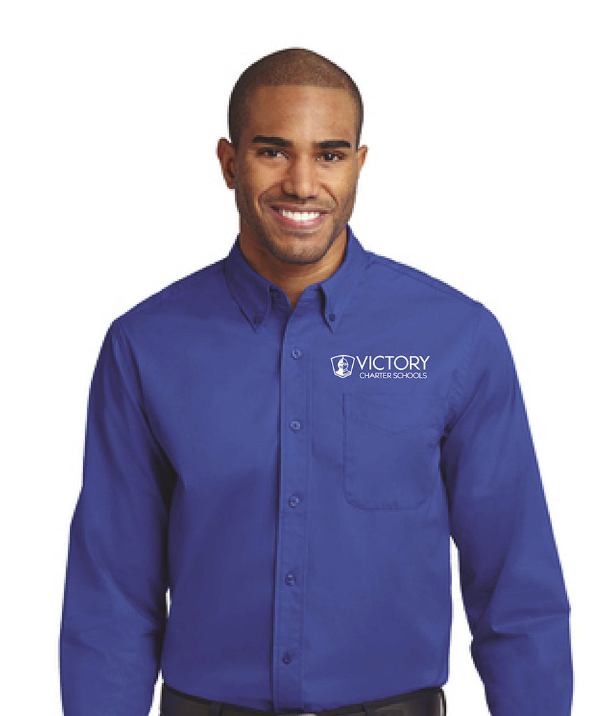 Adult Sizes - Blue Teacher Shirt Male - Victory Charter School 6-12
